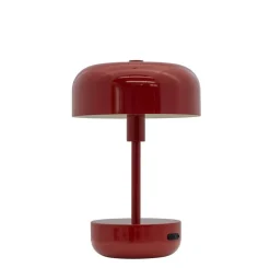 Sale Haipot portable bordlampe/batterilampe, mørkerød Transportable Lamper|Lamper Til Reol