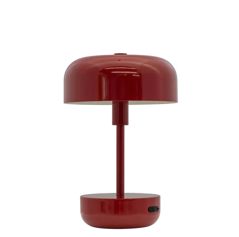 Sale Haipot portable bordlampe/batterilampe, mørkerød Transportable Lamper|Lamper Til Reol