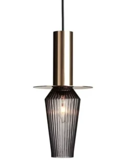 Outlet Harakiri pendel, gold/smoke Glas Lamper