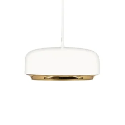 Hazel mini pendel, hvid/messing Messinglamper|Hvide Lamper
