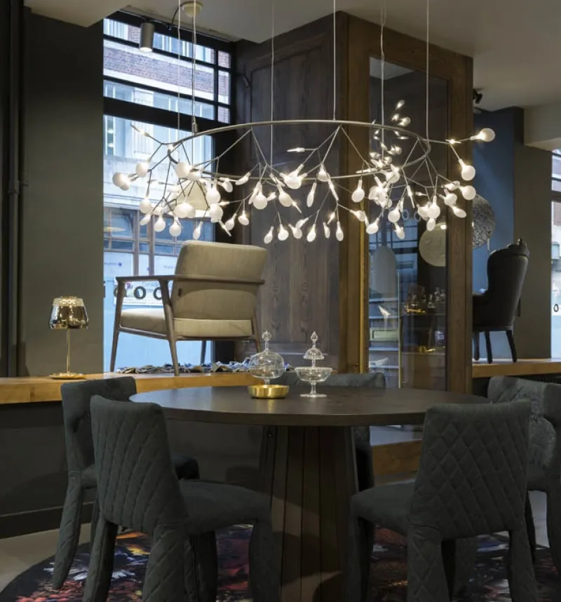 Online Heracleum III The Big O, nikkel Spisebordslamper|Moderne Lysekrone