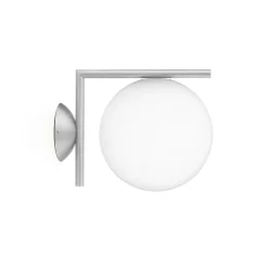 Discount IC Light C/W1 udendørs væglampe/loftlampe, børstet rustfrit stål Glas Lamper|Væglamper