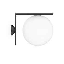 New IC Light C/W2 udendørs væglampe/loftlampe, sort Sorte Væglamper|Glas Lamper