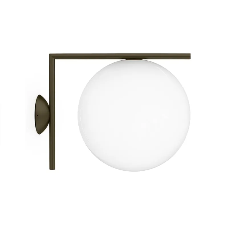 Sale IC Light C/W2 udendørs væglampe/loftlampe, brun Glas Lamper|Væglamper