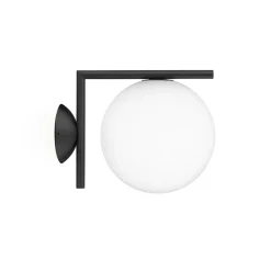 Hot IC Light C/W1 udendørs væglampe/loftlampe, sort Sorte Væglamper|Glas Lamper