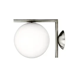 IC Light C/W1 væglampe / loftlampe, krom Krom Lamper|Glas Lamper