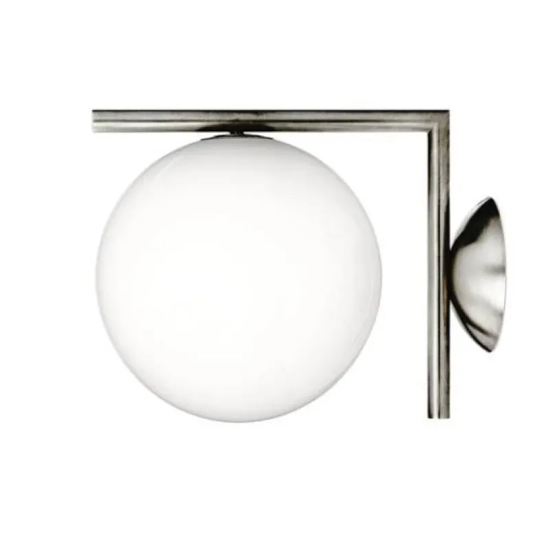 Discount IC Light C/W2 væglampe / loftlampe, krom Krom Lamper|Glas Lamper