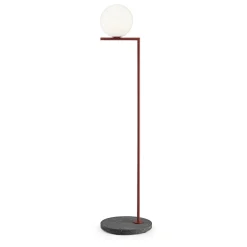 Sale IC Light F1 udendørs gulvlampe, rød/sort lava Glas Lamper|Standerlamper