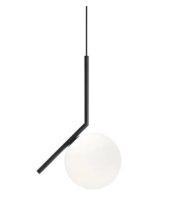 IC Light S1 pendel, sort Glas Lamper