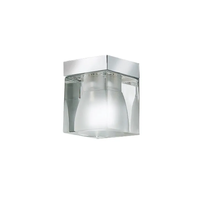 Hot Ice Cube downlight, klar/krom Krom Lamper|Glas Lamper