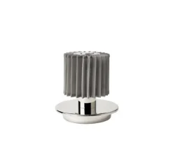 Best In The Sun 130 batterilampe / bordlampe, sølv Transportable Lamper|Skrivebordslamper