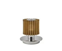 Outlet In The Sun 130 batterilampe / bordlampe, sølv/guld Transportable Lamper|Skrivebordslamper