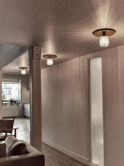 Clearance 270 væglampe/loftlampe, guld/sølv Entre Lamper|Væglamper