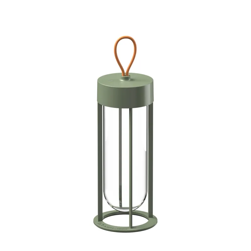 New In Vitro Unplugged udendørs batterilampe, pale green Transportable Lamper|Terrasselamper