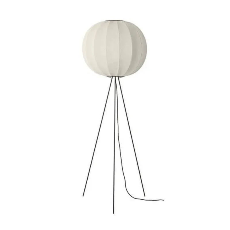 Outlet Knit-Wit Ø60 gulvlampe høj, pearl hvid Hvide Lamper|Standerlamper