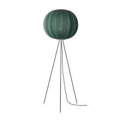 Clearance Knit-Wit Ø60 gulvlampe høj, tweed grøn Standerlamper|Gulvlamper
