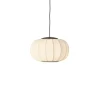 Outlet Knit-Wit Ø45 oval pendel LED, pearl hvid Spisebordslamper|Hængelamper