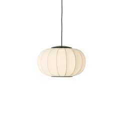 Outlet Knit-Wit Ø45 oval pendel LED, pearl hvid Spisebordslamper|Hængelamper