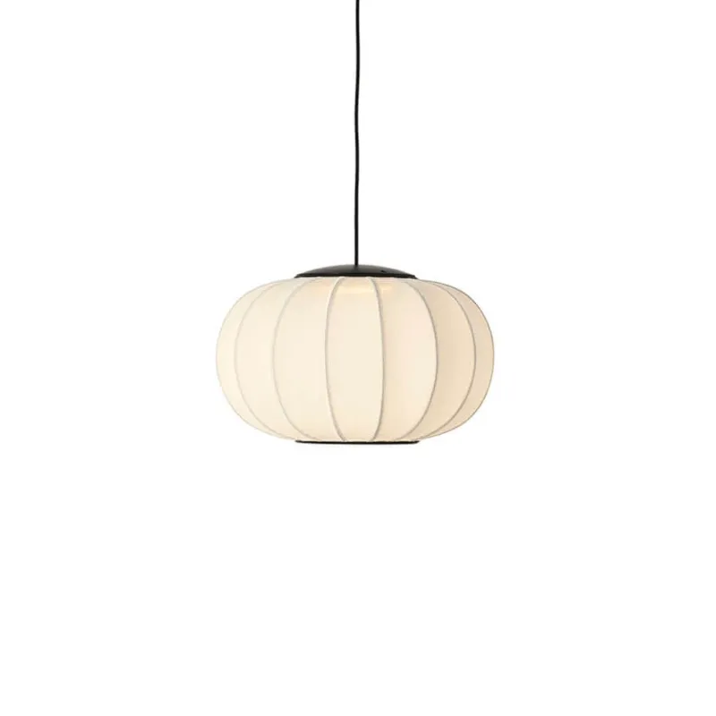 Outlet Knit-Wit Ø45 oval pendel LED, pearl hvid Spisebordslamper|Hængelamper