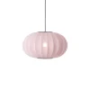 Clearance Knit-Wit Ø57 oval pendel, lys pink Spisebordslamper|Hængelamper