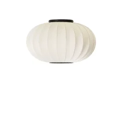 Knit-Wit Ø57 oval væglampe / loftlampe, pearl hvid Hvide Lamper|Sommerhus Lamper