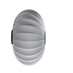 Best Knit-Wit Ø76 oval væglampe / loftlampe, sølv Sommerhus Lamper|Væglamper