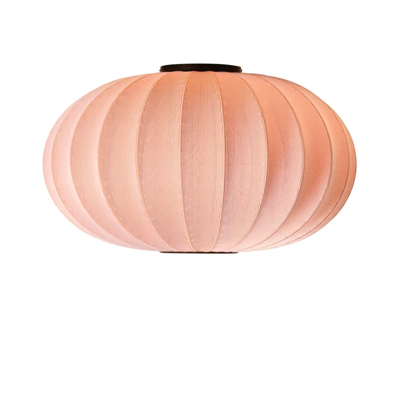 Outlet Knit-Wit Ø76 oval væglampe / loftlampe, koral Sommerhus Lamper|Væglamper