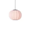 Hot Knit-Wit Ø45 rund pendel LED, lys pink Spisebordslamper|Hængelamper