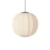 Discount Knit-Wit Ø60 rund pendel LED, pearl hvid Spisebordslamper|Hængelamper