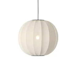 New Knit-Wit Ø60 rund pendel, pearl hvid Hvide Lamper|Spisebordslamper