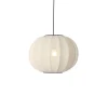 Clearance Knit-Wit Ø45 rund pendel, pearl hvid Hvide Lamper|Spisebordslamper