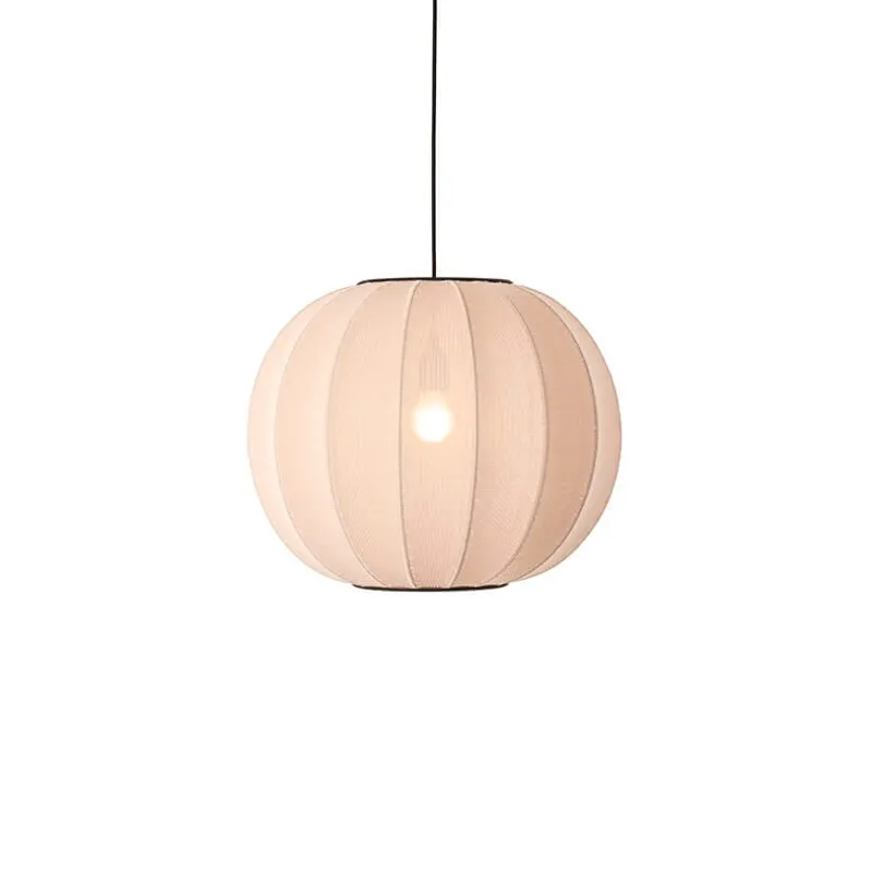 Outlet Knit-Wit Ø45 rund pendel, sandstone Spisebordslamper|Hængelamper