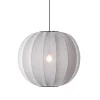 Sale Knit-Wit Ø60 rund pendel, silver Hvide Lamper|Hængelamper