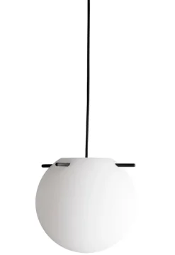 New Koi pendel Ø25, opal/sort Hvide Lamper|Glas Lamper