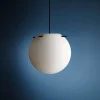Clearance Koi pendel Ø32, opal/sort Hvide Lamper|Glas Lamper