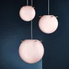 Online Koi pendel Ø19, rosa/messing Messinglamper|Glas Lamper