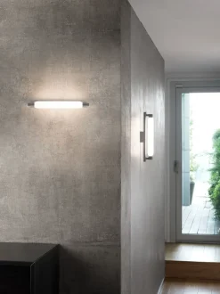 New La Roche væglampe, mat grå Entre Lamper|Badeværelseslamper
