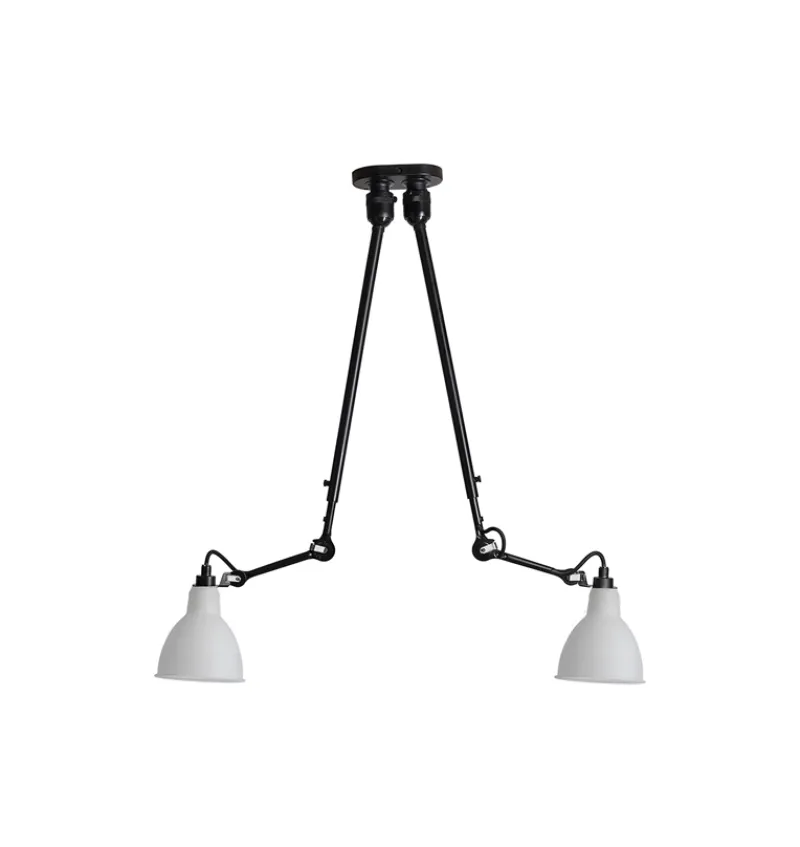 Online No 302 Double loftlampe, sort/polycarbonat Industrielle Lamper