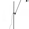 Clearance No 215 gulvlampe, sort/krom Standerlamper|Industrielle Lamper