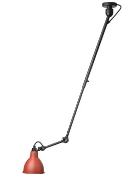 Discount No 302 loftlampe, sort/rød Industrielle Lamper