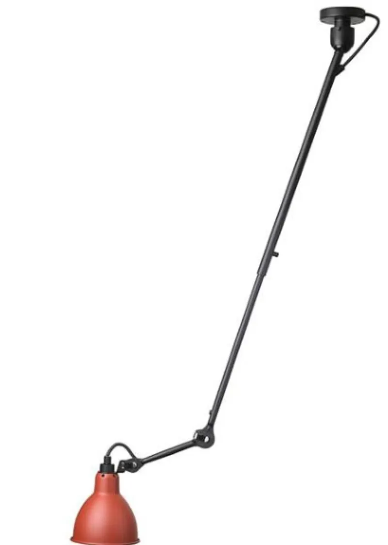 Discount No 302 loftlampe, sort/rød Industrielle Lamper