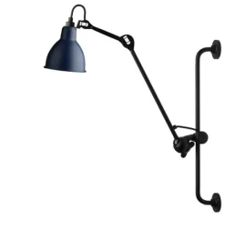 Online No 210 væglampe, sort/blå Industrielle Lamper