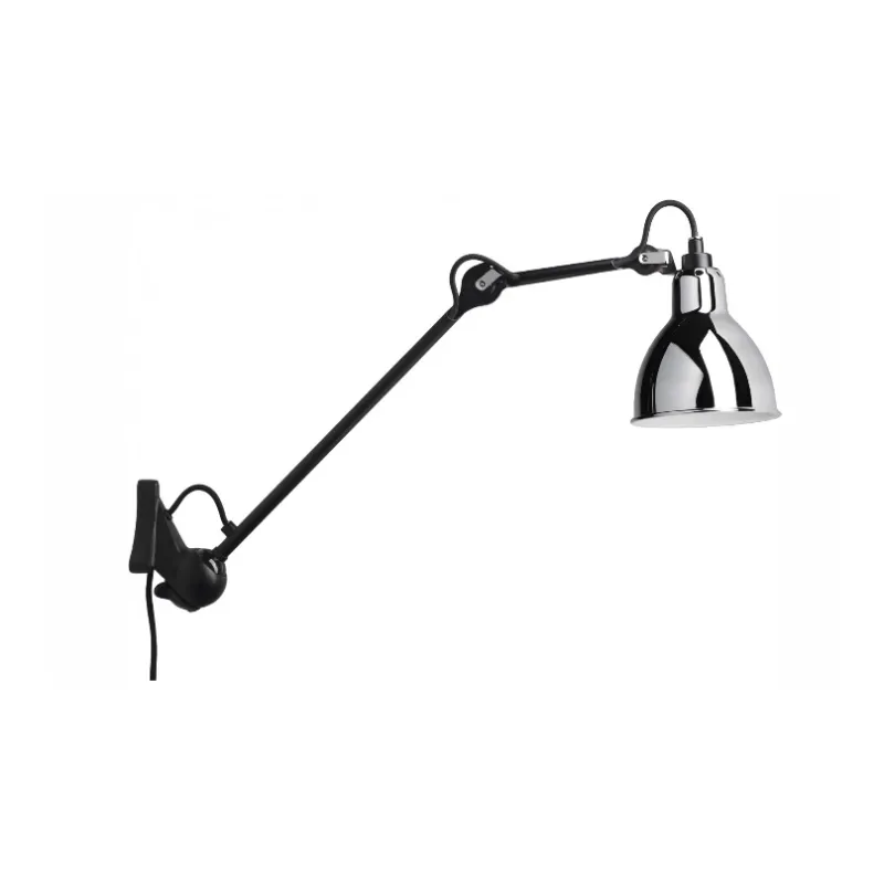 Hot No 222 væglampe, sort/krom Industrielle Lamper