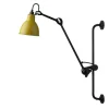 Online No 210 væglampe, sort/gul Industrielle Lamper