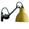 Discount No 304SW væglampe, sort/gul Industrielle Lamper|Køkkenlamper