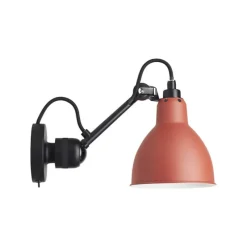 Best No 304SW væglampe, sort/rød Industrielle Lamper|Stue Lamper