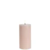 Outlet LED bloklys, Beige, Rustic, 7,8x15 cm Lamper Til Reol|Led Stearinlys