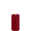 LED bloklys, Carmine red, Rustic, 7,8x15 cm Lamper Til Reol|Led Stearinlys