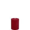 Best LED bloklys, Carmine red, Rustic, 7,8x10 cm Lamper Til Reol|Led Stearinlys