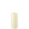 Best LED bloklys, Ivory, Smooth, 7,8x15 cm Lamper Til Reol|Led Stearinlys